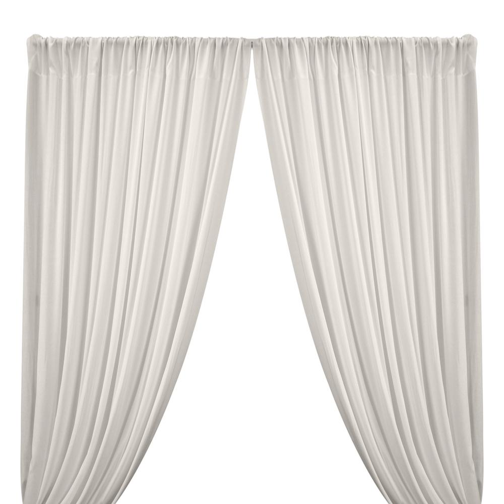 Rayon Challis Rod Pocket Curtains Ivory Image 1