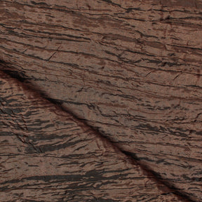 Crinkle Polyester Taffeta Fabric SV581038 Brown 1