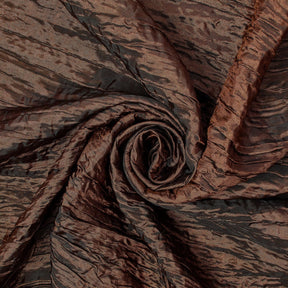 Crinkle Polyester Taffeta Fabric SV581038 Brown 2