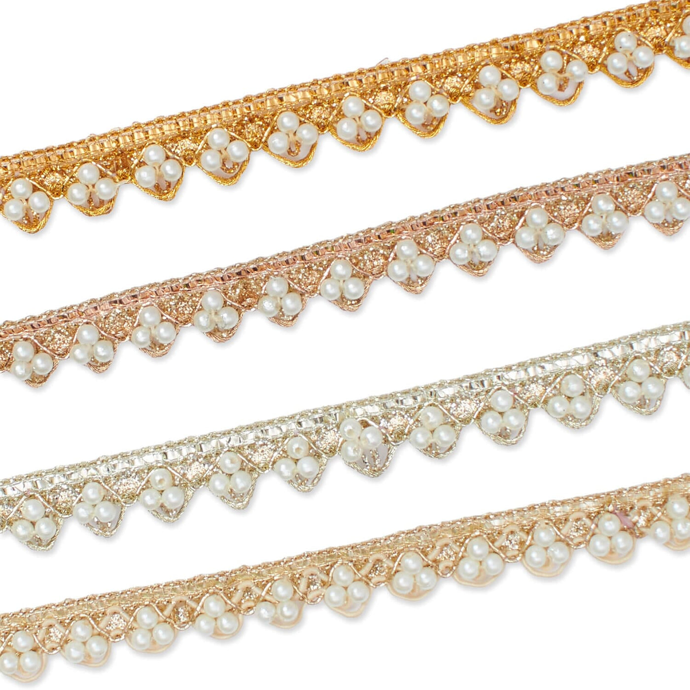 1 2 Inch Tri Bead Metallic Corded Trim Group