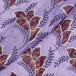 Embroidered Rhinestone Leafy Vines On Double Mesh Fabric SV581034 4