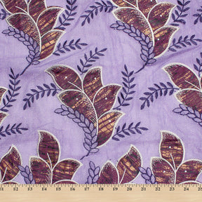 Embroidered Rhinestone Leafy Vines On Double Mesh Fabric SV581034 2
