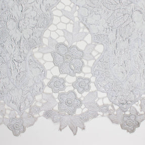 Floral Sequin Metallic Jacquard Lace Fabric SV581062 3