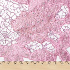 Butterfly Patch Chemical Lace Fabric SV582137 4
