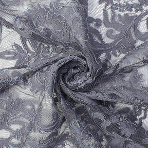 Empire Corded Lace On Mesh Fabric SV576329 Grey 2
