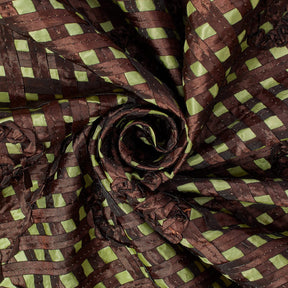 Black Trellis Rosette Ribbon On Pink Taffeta Fabric SV580951 Mint 2