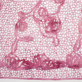 Chemical Mesh Lace Ribbon Embroidery Fabric SV576086 Mauve 2