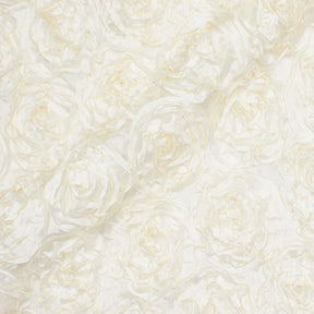 Taffeta Rosette Fabric SV581060 Off White 1