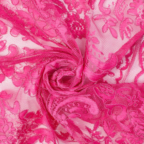 Empire Corded Lace On Mesh Fabric SV576327 Fuchsia 2