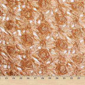 Ribbon Rosette Taffeta Lace Fabric SV581750 3