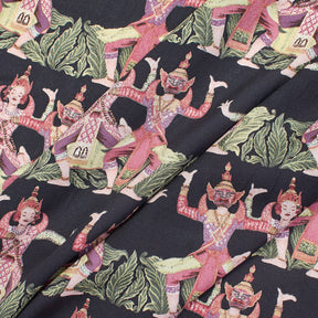 Imperial Jungle Printed Silk Georgette 44 45 Inch Fabric SV581993 1