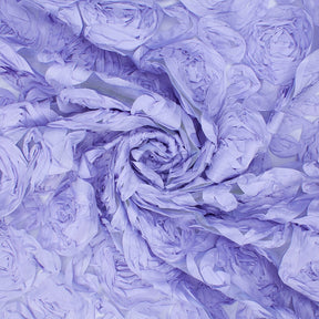 Taffeta Ribbon Rosette On Mesh Fabric SV581256 Lilac 2