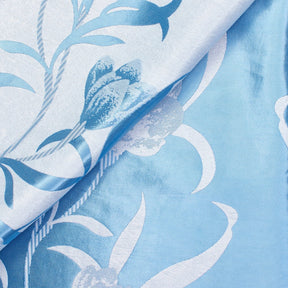 Blue Velvet Jacquard Fabric 9088 SV570422 3