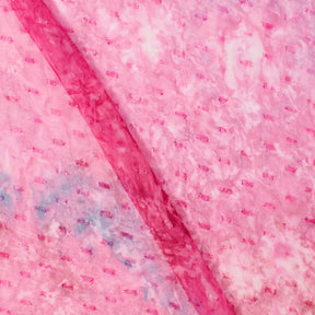 Embroidered Checkered Bullet Tie Dye Dobby Fabric SV581588 1