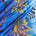 Abstract Floral Bouquet Printed Charmeuse Satin Fabric SV581647 Blue / Purple 1