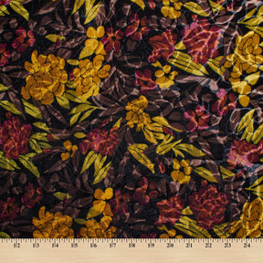 Floral Patterned Micro Velvet Fabric SV581961 3