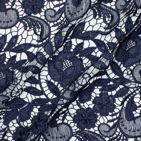 Tulip Guipure French Venice Lace Fabric SV570213 Spring Green 4