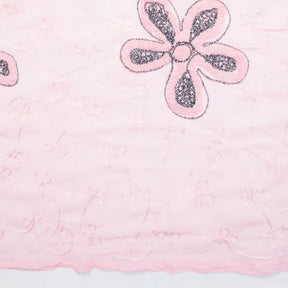 Pink Floral Embroidery On Georgette Fabric SV574178 2