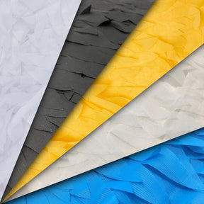 Triangle Leaf Ruffle Chiffon Fabric Group