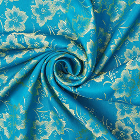 Hibiscus Floral Polyester Jacquard Fabric SV581935 3