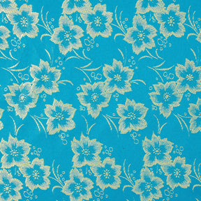 Hibiscus Floral Polyester Jacquard Fabric SV581935 1