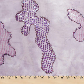 Beaded Abstract Sequins On Georgette Fabric SV581609 3