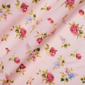 Delilah Pink Print Broadcloth Fabric SV570048 1