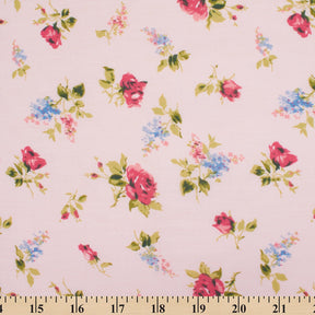 Delilah Pink Print Broadcloth Fabric SV570048 3