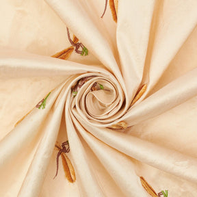 Embroidered Velvet Dragon Flies On Silk Taffeta Fabric SV581948 2