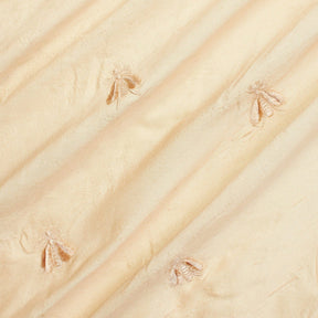 Embroidered Bees On Silk Taffeta Fabric SV581933 1