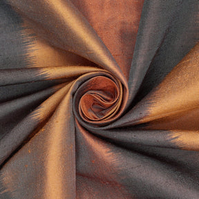 Multicolored Striped Silk Dupioni 54 Inch Fabric SV581537 Rust / Gold / Navy Blue 2