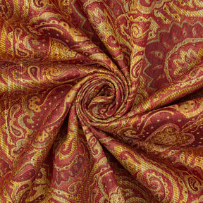 Paisley Damask Silk Jacquard Fabric SV581521 2