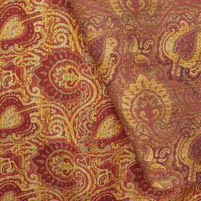 Paisley Damask Silk Jacquard Fabric SV581521 3