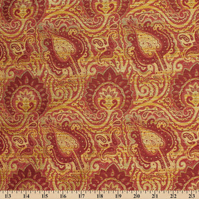Paisley Damask Silk Jacquard Fabric SV581521 4