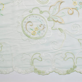 Corded Floral Rhinestone Embroidery On Georgette Fabric SV581239 2