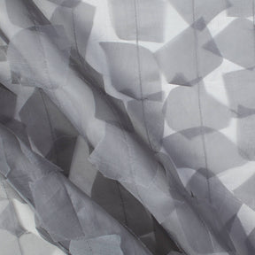 Geometric Ruffle Organza Fabric SV581232 Grey 1