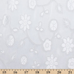 Springtime Embroidered Floral Organza Fabric SV581639 3