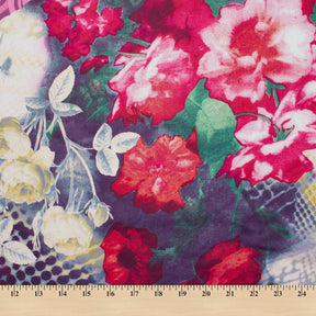 Emma Green Printed Cotton Fabric SV582011 Pink 3