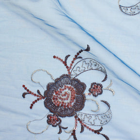 Floral Sequin Embroidery On Mesh Fabric 1 SV581563 1