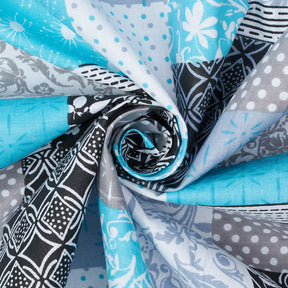 Foulard Patch Aqua Print Sheeting Fabric SV573728 2