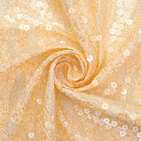 Abstract Gold Resin Dots With Clear Sequins On Voile Fabric SV581584 2