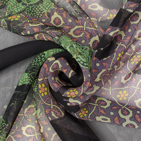 Multicolor Floral Vine Printed Georgette Fabric SV581089 2