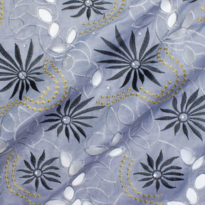 Rhinestone Solar Embroidery On Double Mesh Fabric SV581200 1