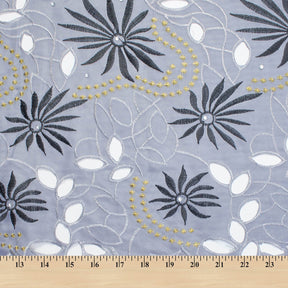 Rhinestone Solar Embroidery On Double Mesh Fabric SV581200 4