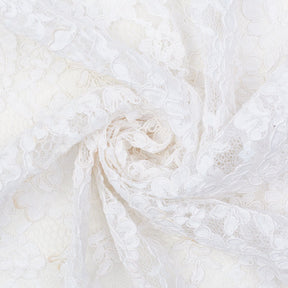 Bloom Floral Corded Embroidery On Lace Fabric SV581571 3