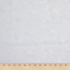 Bloom Floral Corded Embroidery On Lace Fabric SV581571 4