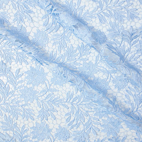 Camellia Guipure French Venice Lace Fabric SV574122 Blue 1