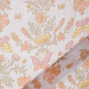Shanna Green Printed Silk Fabric SV581675 Lilac 1