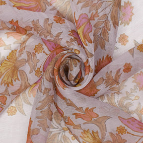 Shanna Green Printed Silk Fabric SV581675 Lilac 2