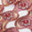 Floral Swirl Patch Chemical Lace Fabric SV576464 Burgundy 1